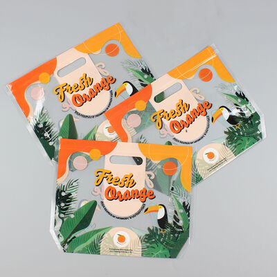 कस्टम मुद्रित पुन: प्रयोज्य स्पष्ट पारदर्शी प्लास्टिक सब्जी बैग खाद्य ग्रेड जिपर ताला ताज़ा फल पैकेजिंग बैग