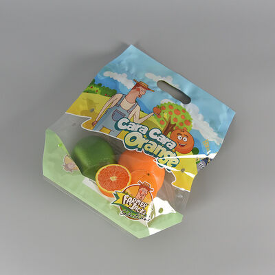 कस्टम डिज़ाइन खाद्य ग्रेड प्लास्टिक एंटी-फॉग पाउच पारदर्शी ताज़ा सब्जी फल भंडारण पैकेजिंग बैग ज़िपर हैंडल के साथ