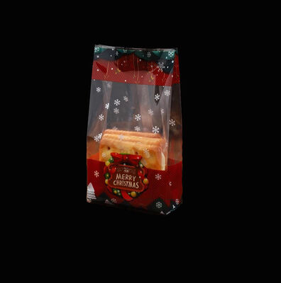 क्रिसमस उपहार पार्टी बैग Xmas Santa Cellophane Candy Treat बैग