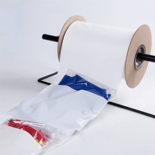 पैकेजिंग के लिए रोल पर कस्टम क्लियर एलडीपीई ऑटो फिल पॉली बैग